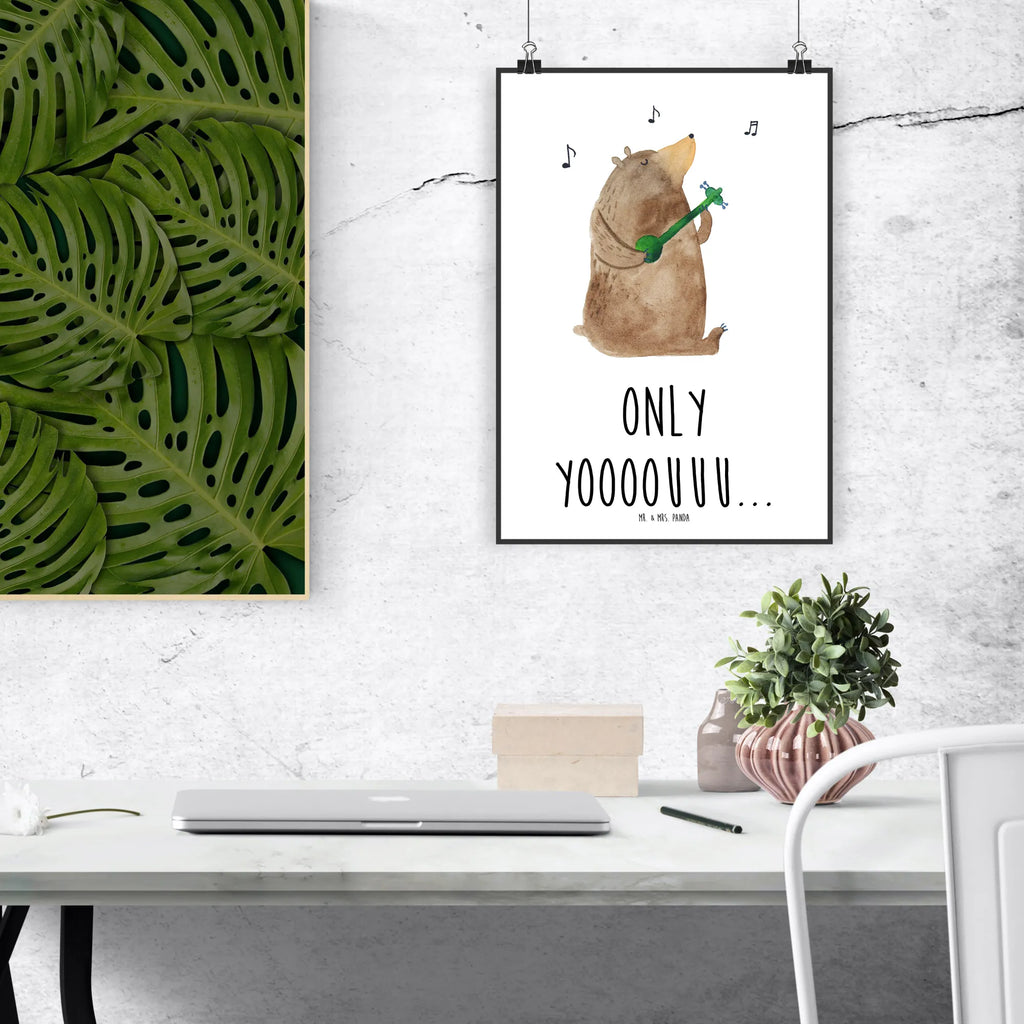 Poster Bär Gitarre Posterdruck, wanddeko, Wanddekoration, Bild für Wand, grafikposter, Wandschmuck, kunst für die wand, Wandposter, wandkunst, Plakat, wanddruck, Deko Bild, Mr. & Mrs. Panda Poster, drucke, Bild, Wanddeko Bild, Kunstdruck, kunstposter, Poster, Designposter, Wandbild, kunstdruck poster, Teddybär, Bär, Teddy