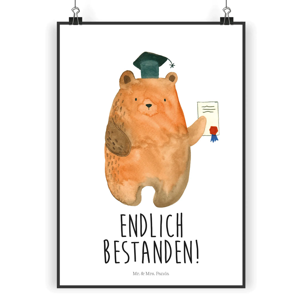 Poster bear Test kunst für die wand, Wandschmuck, Wandbild, Bild für Wand, Wanddekoration, kunstposter, wandkunst, Designposter, wanddeko, Plakat, grafikposter, Wandposter, Poster, Kunstdruck, Bild, Mr. & Mrs. Panda Poster, kunstdruck poster, Deko Bild, Posterdruck, Wanddeko Bild, wanddruck, drucke, Teddybär, Bär, Teddy, Zeugnis, Abschluss, Prüfung Bestanden, Prüfungen, Abitur, Abschlusszeugnis