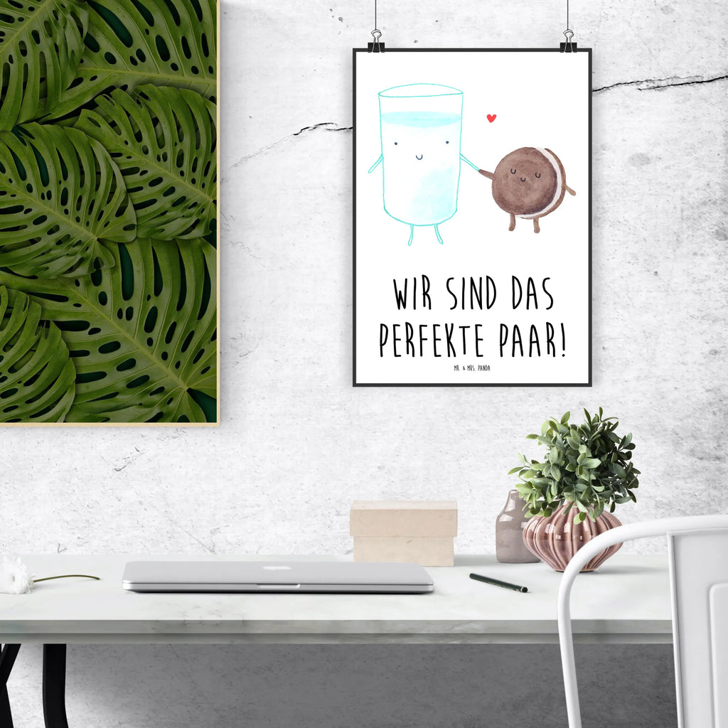 Poster milk biscuit Kunstdruck, Deko Bild, Wandposter, drucke, grafikposter, Bild, wanddruck, Wandschmuck, Wandbild, Mr. & Mrs. Panda Poster, wanddeko, Posterdruck, kunstdruck poster, Plakat, kunstposter, Bild für Wand, Designposter, Wanddeko Bild, wandkunst, Poster, Wanddekoration, kunst für die wand, Gute Laune, Tiermotive, Tiere, Lustige Sprüche, Kekse, Keks, Cookie, Motiv Süß, Perfektes Paar, Kaffee, Einladung Frühstück, Milch, Romantisch, Milk