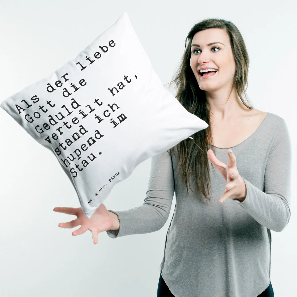 40x40 poduszka Als der liebe Gott... Przysłowie, przysłowia, zabawne przysłowia, mądrości, cytaty, prezenty z przysłowiami