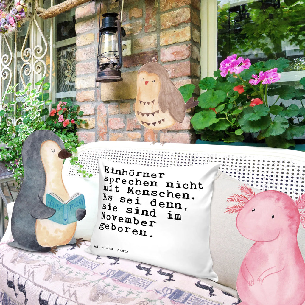 Cushion Einhörner sprechen nicht mit... pad, pillows, bedroom, cushion, 40 x 40, soft, Pillow, sofa, couch, fluffy, settee, bed, pillow case, 40x40, saying, sayings, funny, wisdom, quotes, Sayings Proverbs Wisdom Quotes Funny Wisdom Words