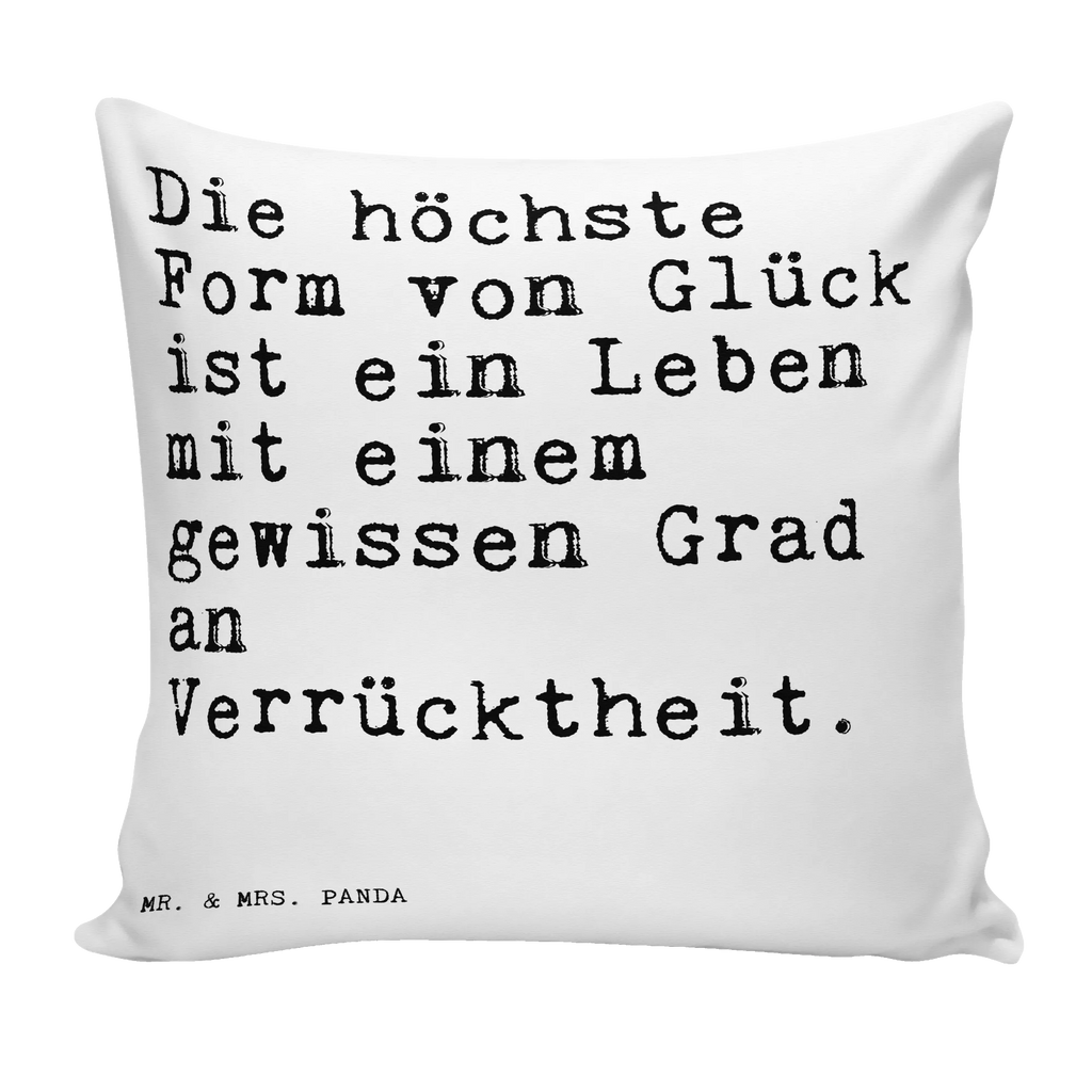 40x40 Kissen Sprüche und Zitate Die höchste Form von Glück ist ein Leben mit einem gewissen Grad an Verrücktheit. Sofakissen, Kissenbezüge, Kopfkissen, Kissen, sitzkissen, Sofakissen 40x40, Kissenhülle 40x40, sofakissen, Kopfkissen 40x40, Dekokissen 40x40, Kissenhülle, Motivkissen, Dekokissen, Kissenbezug 40x40, Couchkissen, Dekokissen Sofa, Kissen 40x40 Waschbar, Zierkissen, Kissen 40x40, Spruch, Sprüche, lustige Sprüche, Weisheiten, Zitate, Spruch Geschenke, Spruch Sprüche Weisheiten Zitate Lustig Weisheit Worte