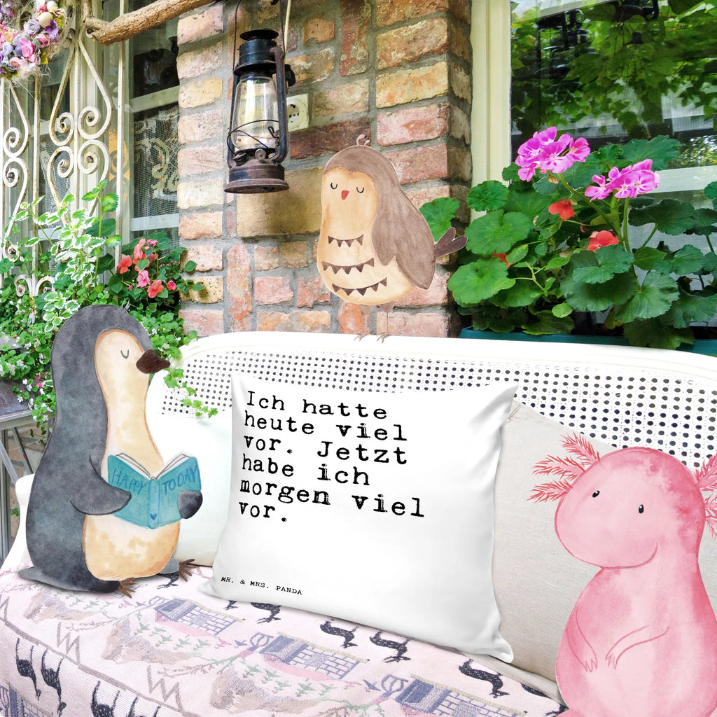 Cushion Ich hatte heute viel... soft, pillows, bedroom, pillow case, sofa, cushion, settee, 40x40, couch, bed, 40 x 40, Pillow, pad, fluffy, saying, sayings, funny, wisdom, quotes, Sayings Proverbs Wisdom Quotes Funny Wisdom Words