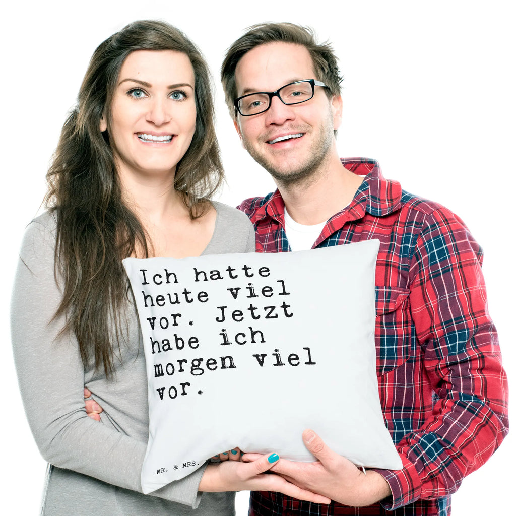 Cushion Ich hatte heute viel... soft, pillows, bedroom, pillow case, sofa, cushion, settee, 40x40, couch, bed, 40 x 40, Pillow, pad, fluffy, saying, sayings, funny, wisdom, quotes, Sayings Proverbs Wisdom Quotes Funny Wisdom Words
