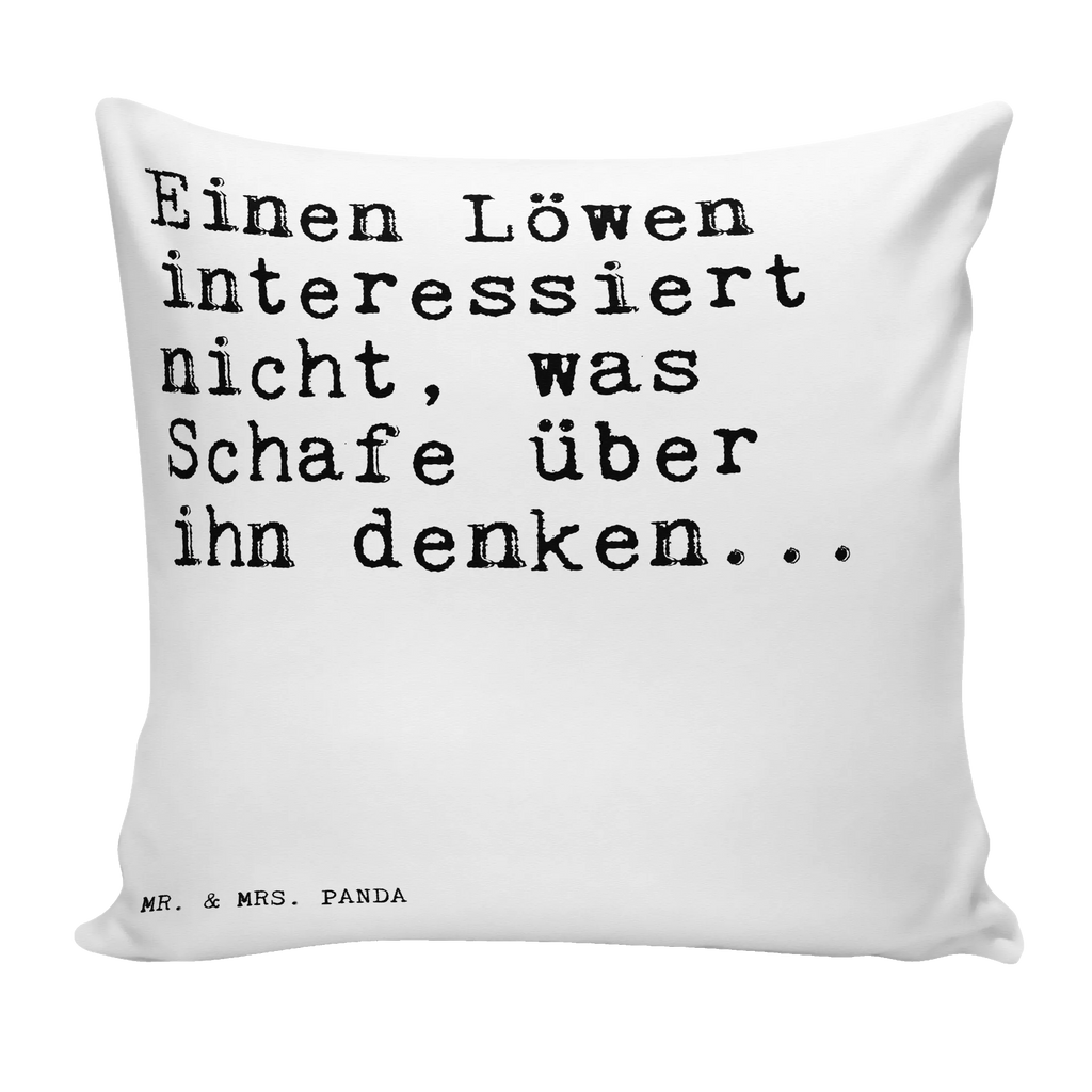 40x40 poduszka Einen Löwen interessiert nicht,... Przysłowie, przysłowia, zabawne przysłowia, mądrości, cytaty, prezenty z przysłowiami