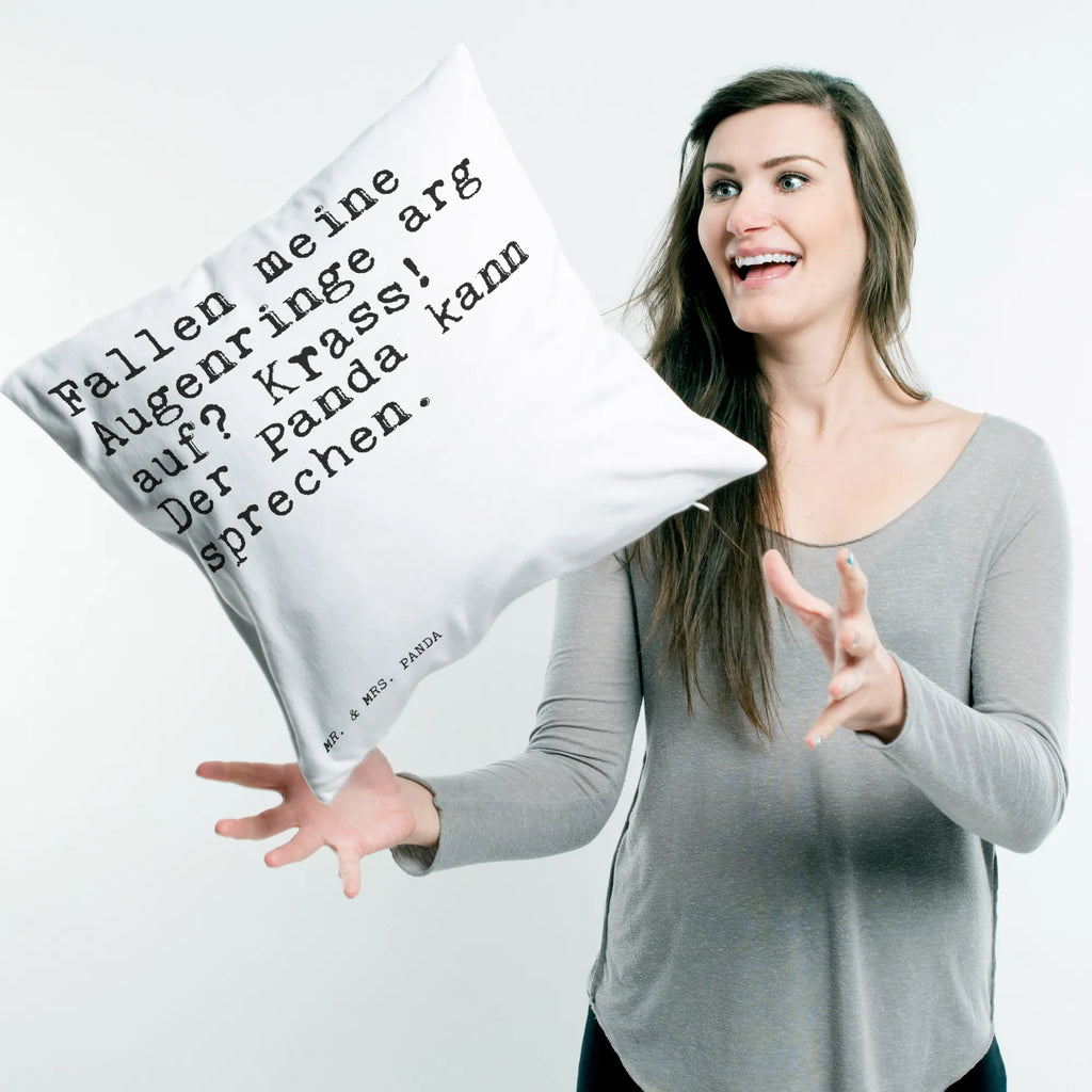 40x40 poduszka Fallen meine Augenringe arg... Przysłowie, przysłowia, zabawne przysłowia, mądrości, cytaty, prezenty z przysłowiami