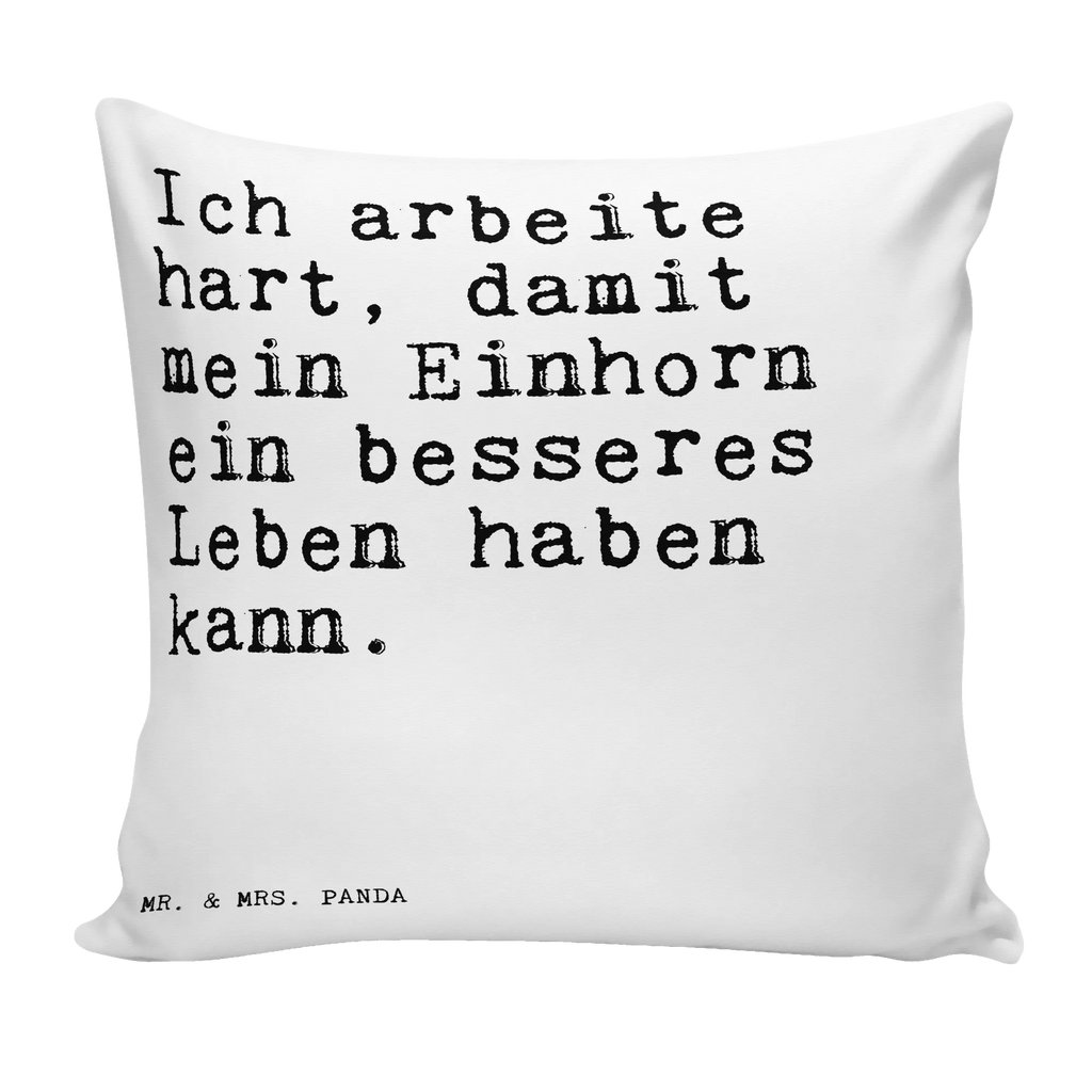 40x40 poduszka Ich arbeite hart, damit... Przysłowie, przysłowia, zabawne przysłowia, mądrości, cytaty, prezenty z przysłowiami
