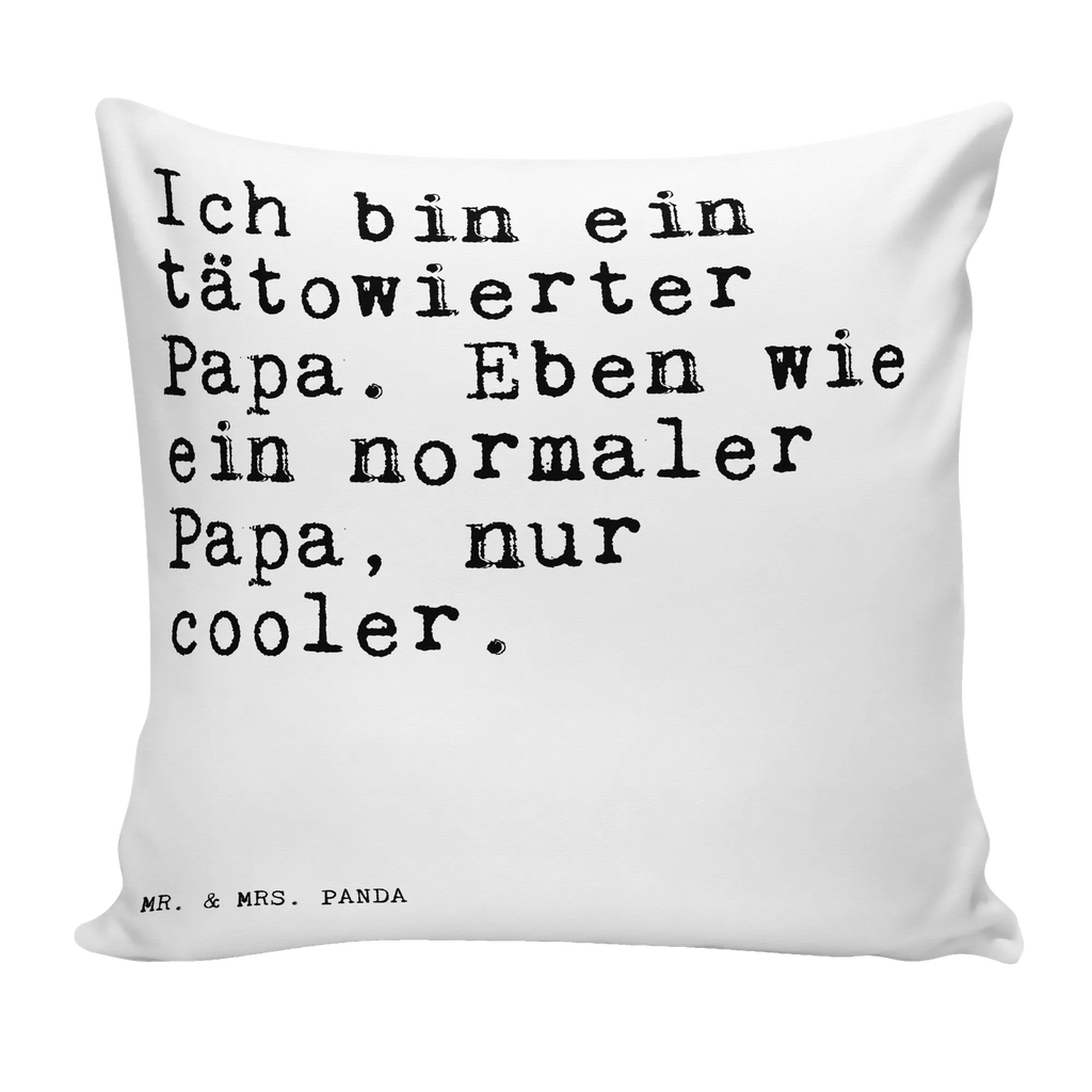 40x40 poduszka Ich bin ein tätowierter... Przysłowie, przysłowia, zabawne przysłowia, mądrości, cytaty, prezenty z przysłowiami