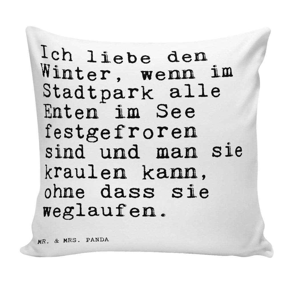 40x40 poduszka Ich liebe den Winter,... Przysłowie, przysłowia, zabawne przysłowia, mądrości, cytaty, prezenty z przysłowiami