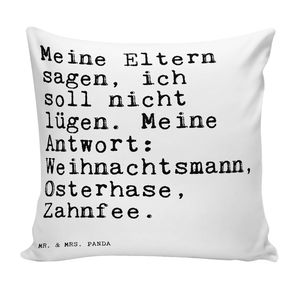 40x40 poduszka Meine Eltern sagen, ich... Przysłowie, przysłowia, zabawne przysłowia, mądrości, cytaty, prezenty z przysłowiami