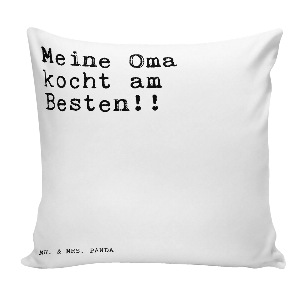 Cushion Meine Oma kocht am... settee, cushion, pad, bed, 40x40, pillows, couch, fluffy, pillow case, bedroom, soft, 40 x 40, Pillow, sofa, saying, sayings, funny, wisdom, quotes, Sayings Proverbs Wisdom Quotes Funny Wisdom Words