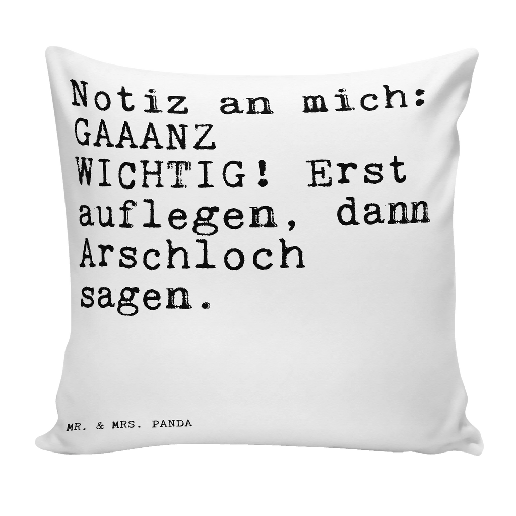 40x40 Kissen Sprüche und Zitate Notiz an mich: GAAANZ WICHTIG! Erst auflegen, dann Arschloch sagen. Sofakissen, Kopfkissen, sofakissen, Zierkissen, Kissen, Motivkissen, Dekokissen, Couchkissen, Dekokissen Sofa, Kissen 40x40, Kissenhülle 40x40, sitzkissen, Sofakissen 40x40, Kopfkissen 40x40, Kissenbezug 40x40, Kissenhülle, Kissen 40x40 Waschbar, Kissenbezüge, Dekokissen 40x40, Spruch, Sprüche, lustige Sprüche, Weisheiten, Zitate, Spruch Geschenke, Spruch Sprüche Weisheiten Zitate Lustig Weisheit Worte