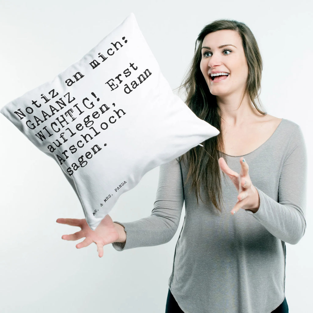 40x40 Kissen Sprüche und Zitate Notiz an mich: GAAANZ WICHTIG! Erst auflegen, dann Arschloch sagen. Sofakissen, Kopfkissen, sofakissen, Zierkissen, Kissen, Motivkissen, Dekokissen, Couchkissen, Dekokissen Sofa, Kissen 40x40, Kissenhülle 40x40, sitzkissen, Sofakissen 40x40, Kopfkissen 40x40, Kissenbezug 40x40, Kissenhülle, Kissen 40x40 Waschbar, Kissenbezüge, Dekokissen 40x40, Spruch, Sprüche, lustige Sprüche, Weisheiten, Zitate, Spruch Geschenke, Spruch Sprüche Weisheiten Zitate Lustig Weisheit Worte