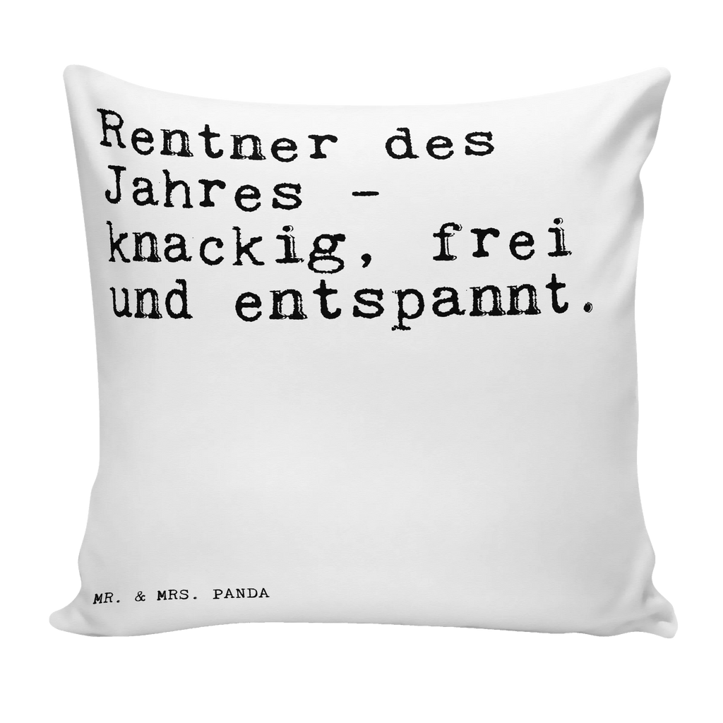 Cushion Rentner des Jahres -... pillows, pillow case, 40 x 40, sofa, bedroom, settee, soft, pad, couch, fluffy, 40x40, bed, cushion, Pillow, saying, sayings, funny, wisdom, quotes, Sayings Proverbs Wisdom Quotes Funny Wisdom Words