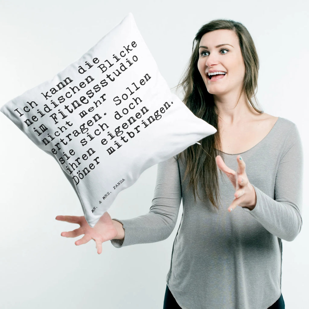 40x40 poduszka Ich kann die neidischen... Przysłowie, przysłowia, zabawne przysłowia, mądrości, cytaty, prezenty z przysłowiami