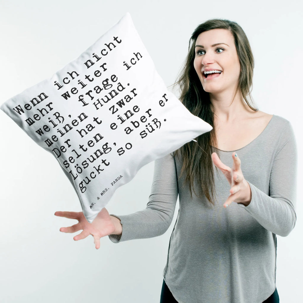 40x40 poduszka Wenn ich nicht mehr... Przysłowie, przysłowia, zabawne przysłowia, mądrości, cytaty, prezenty z przysłowiami