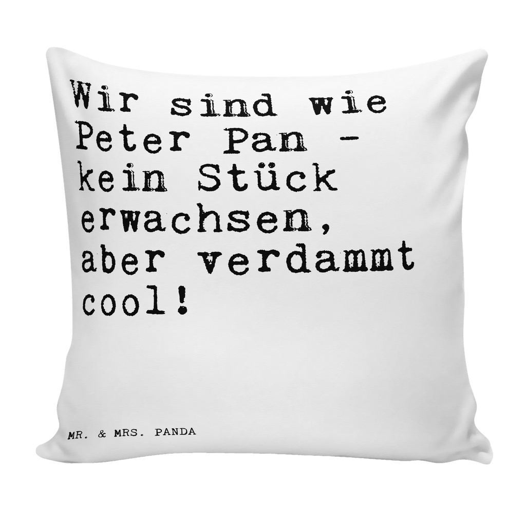 40x40 poduszka Wir sind wie Peter... Przysłowie, przysłowia, zabawne przysłowia, mądrości, cytaty, prezenty z przysłowiami