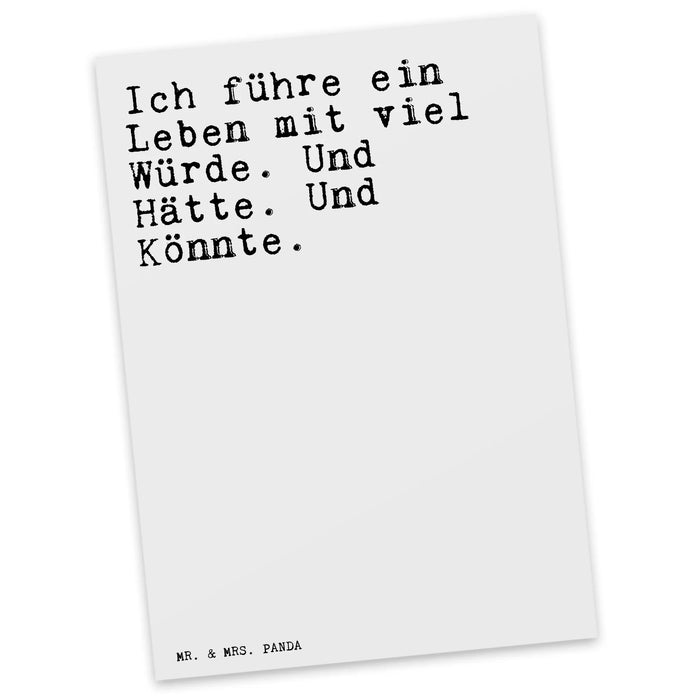 Pocztówka Ich führe ein Leben...