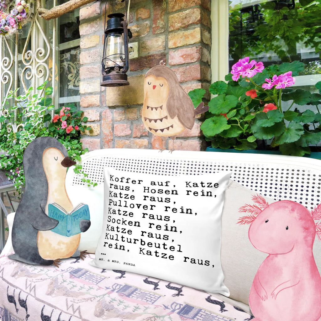 Cushion Koffer auf, Katze raus,... couch, pillows, 40x40, pillow case, fluffy, Pillow, pad, soft, cushion, sofa, 40 x 40, bedroom, settee, bed, saying, sayings, funny, wisdom, quotes, Sayings Proverbs Wisdom Quotes Funny Wisdom Words