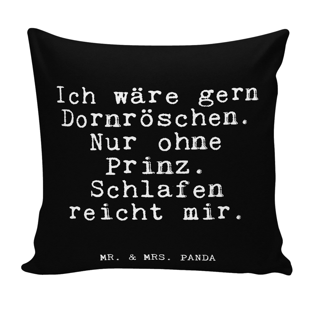 Cushion Ich wäre gern Dornröschen.... bed, Pillow, soft, couch, cushion, settee, sofa, pillow case, fluffy, 40 x 40, 40x40, bedroom, pad, pillows, saying, sayings, funny, wisdom, quotes, Glizzer Spell Proverbs Wisdom Quotes Funny Wisdom Words