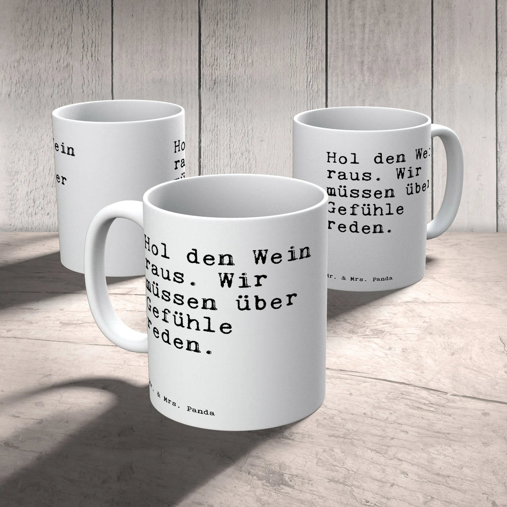 Tasse Sprüche und Zitate Hol den Wein raus. Wir müssen über Gefühle reden. Teetasse, Bürotasse, Tasse, Geschenktasse, Tasse mit Zitaten, Keramiktasse, Porzellantasse, Tasse mit Motiven, Kaffeetasse, Spruch, Sprüche, lustige Sprüche, Weisheiten, Zitate, Spruch Geschenke, Spruch Sprüche Weisheiten Zitate Lustig Weisheit Worte