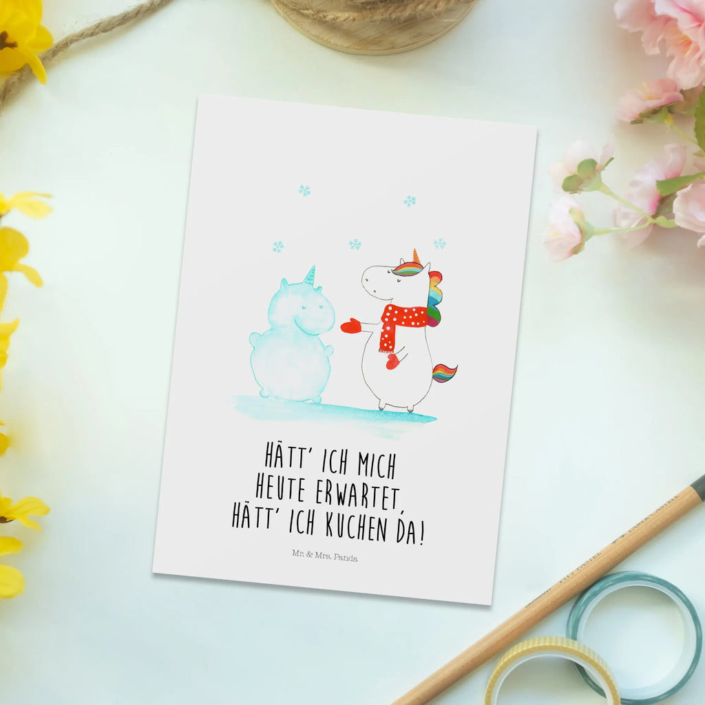 Postkarte Einhorn Schneemann Postkarte, Geburtstagskarte, Einladung, Einladungskarte, Einladungskarten Geburtstag, Geschenkkarte, Karte, Ansichtskarten, Grußkarte, Dankeskarte, Einladung Geburtstag, Ansichtskarte, Einhorn, Einhörner, Einhorn Deko, Unicorn, Schnee, kalt, X-Mas, Winter, Schneemann, Weihnachten, Handschuhe, Mütze, Kuchen