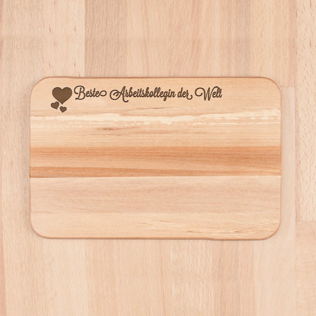 Serving board Arbeitskollegin cutting board, breakfast board, Board, Heart Love In Love Thank You Birthday Best Best Thank You