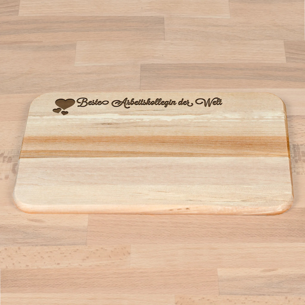Serving board Arbeitskollegin cutting board, breakfast board, Board, Heart Love In Love Thank You Birthday Best Best Thank You
