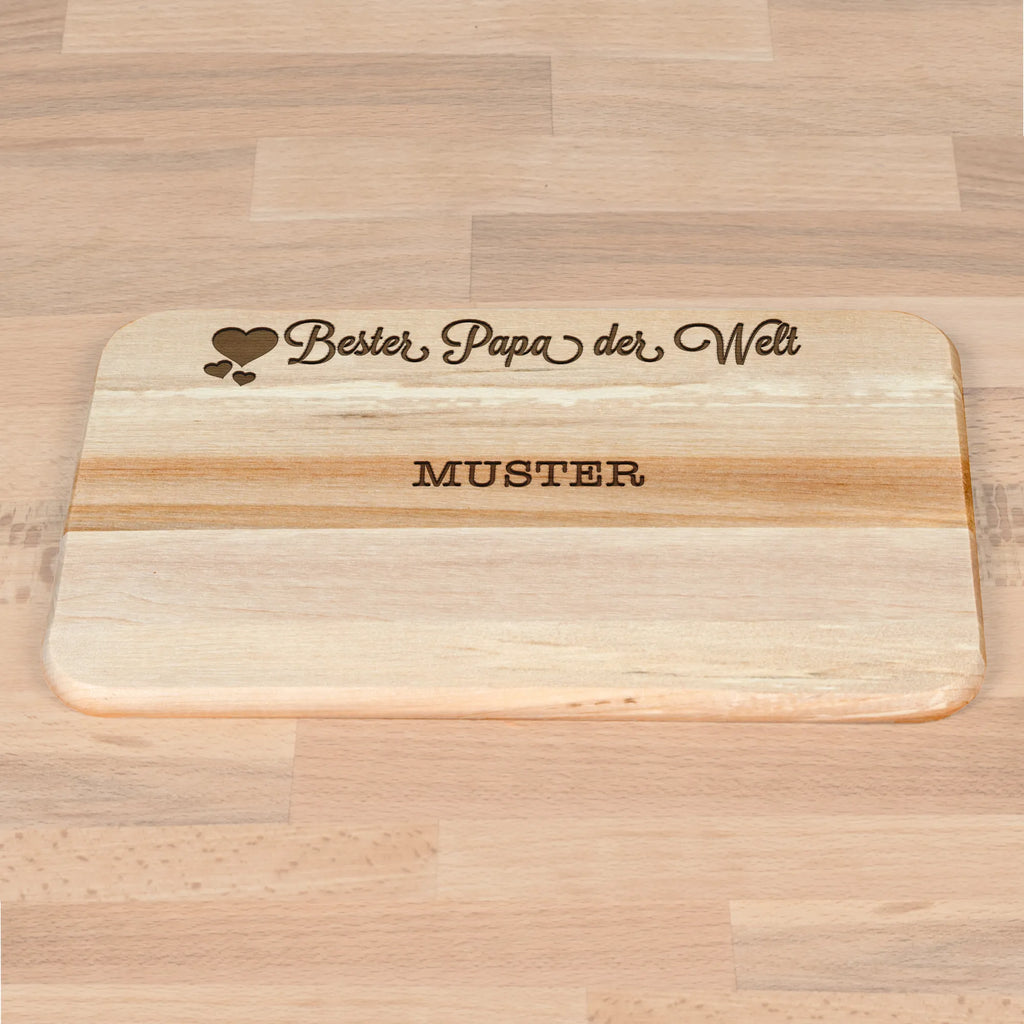 Holzbrett Papa Schneidebrett, Holzbrett, Küchenbrett, Schneidebrett Holz, Frühstücksbrettchen, Frühstücksbrett, Herz Liebe Verliebt Dankeschön Geburtstag Bester Beste Bedanken