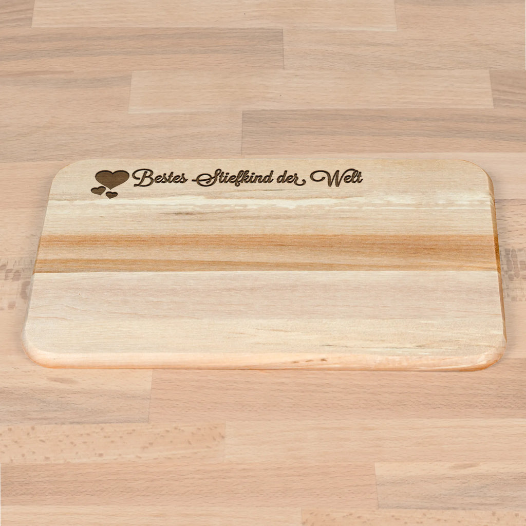 Schneidebrett Stiefkind Frühstücksbrett, Küchenbrett, Schneidebrett, Frühstücksbrettchen, Holzbrett, Schneidebrett Holz, Herz Liebe Verliebt Dankeschön Geburtstag Bester Beste Bedanken