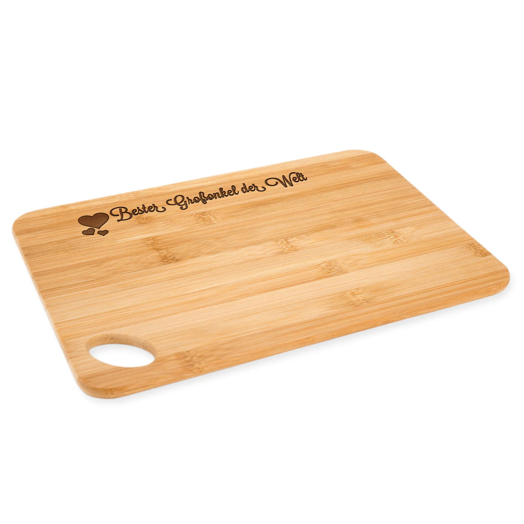 Bamboo chopping board Großonkel engraving, breakfast board, robust, kitchen board, breakfast, carving board, dulcimer, board, solid, cutting block, bamboo, slices, wood, nature, cutting board, kitchen, Heart Love In Love Thank You Birthday Best Best Thank You