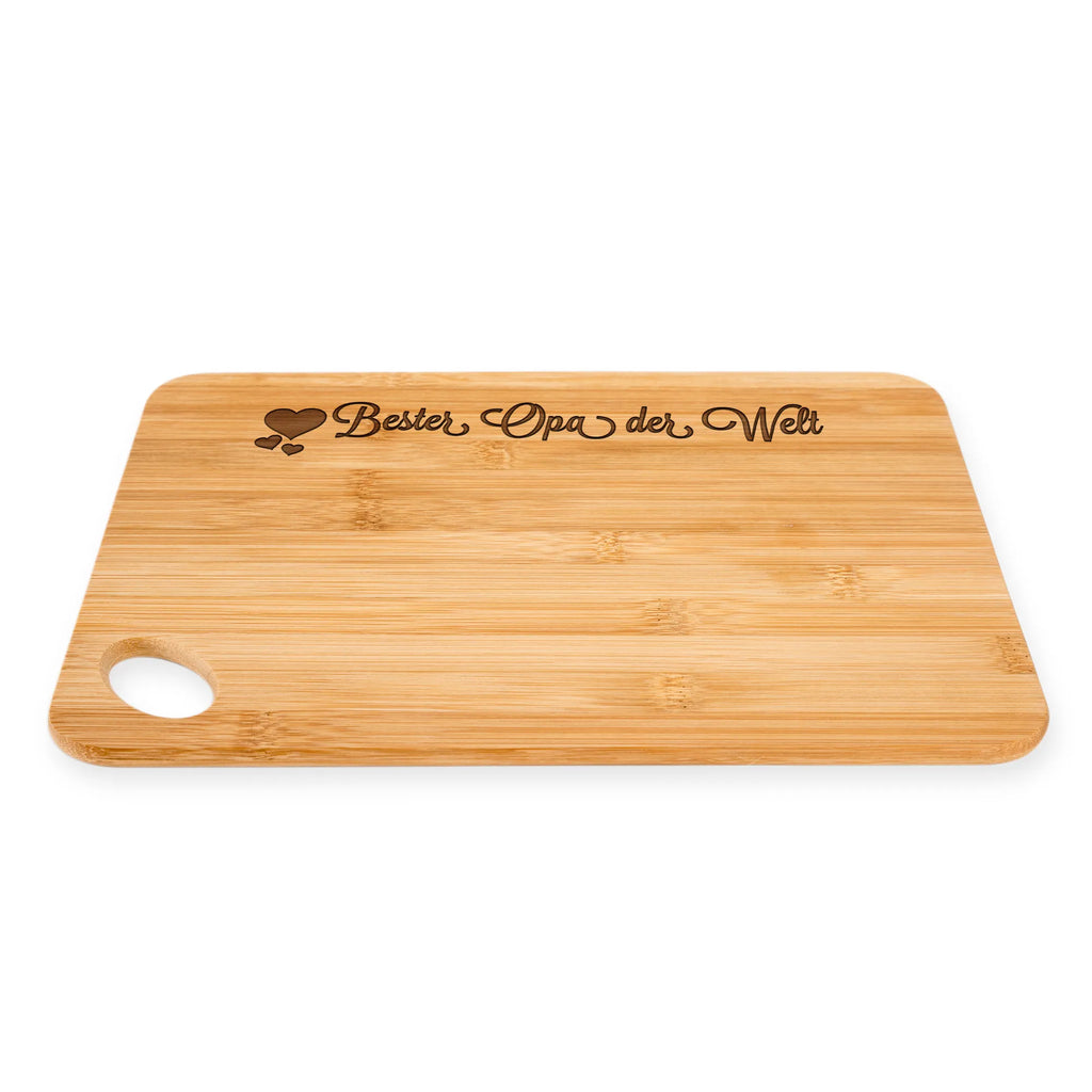 Bamboo chopping board Opa cutting block, breakfast, cutting board, breakfast board, robust, dulcimer, carving board, wood, slices, nature, engraving, kitchen board, bamboo, board, kitchen, solid, Heart Love In Love Thank You Birthday Best Best Thank You