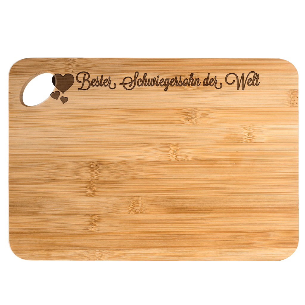 Bamboo chopping board Schwiegersohn cutting block, board, nature, bamboo, breakfast board, robust, slices, solid, kitchen board, dulcimer, engraving, cutting board, breakfast, kitchen, carving board, wood, Heart Love In Love Thank You Birthday Best Best Thank You