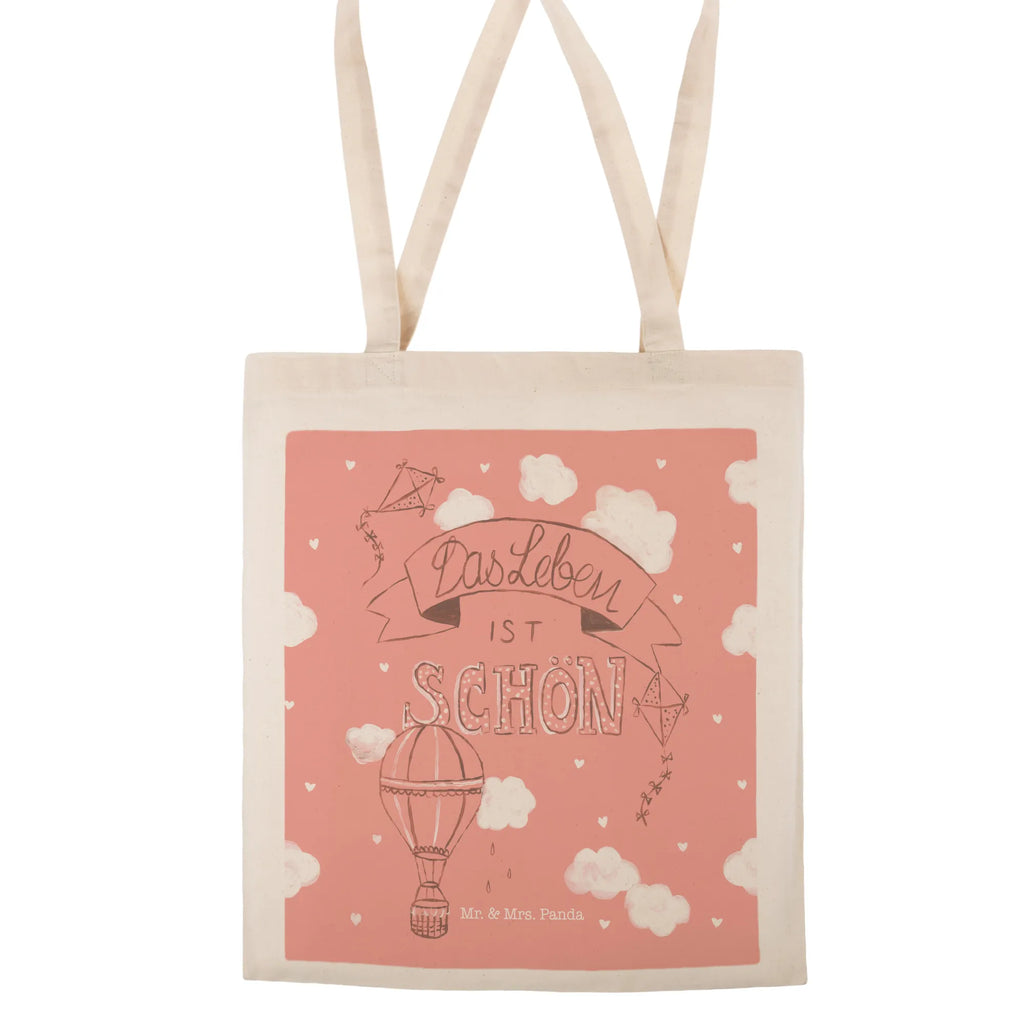 Tote bag hot air balloon Life shopping bag, cloth bag, shoulder bag, shopper, jute bag, Carrier bag, pouch, bag, cotton bag, Nature, joy of life, love, Hot-air balloon, Decoration house, Quote, Saying life, experience, Life, be happy, Life is beautiful, Inspiration
