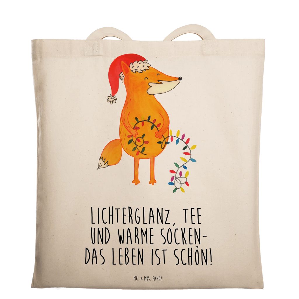 Tote bag Fox Christmas shopper, bag, shoulder bag, cotton bag, pouch, Carrier bag, jute bag, shopping bag, cloth bag, Winter, Christmas, Christmas time, snow, Christmas Eve, Foxes, Santa Claus, Saying beautiful, Fox, Gift Christmas