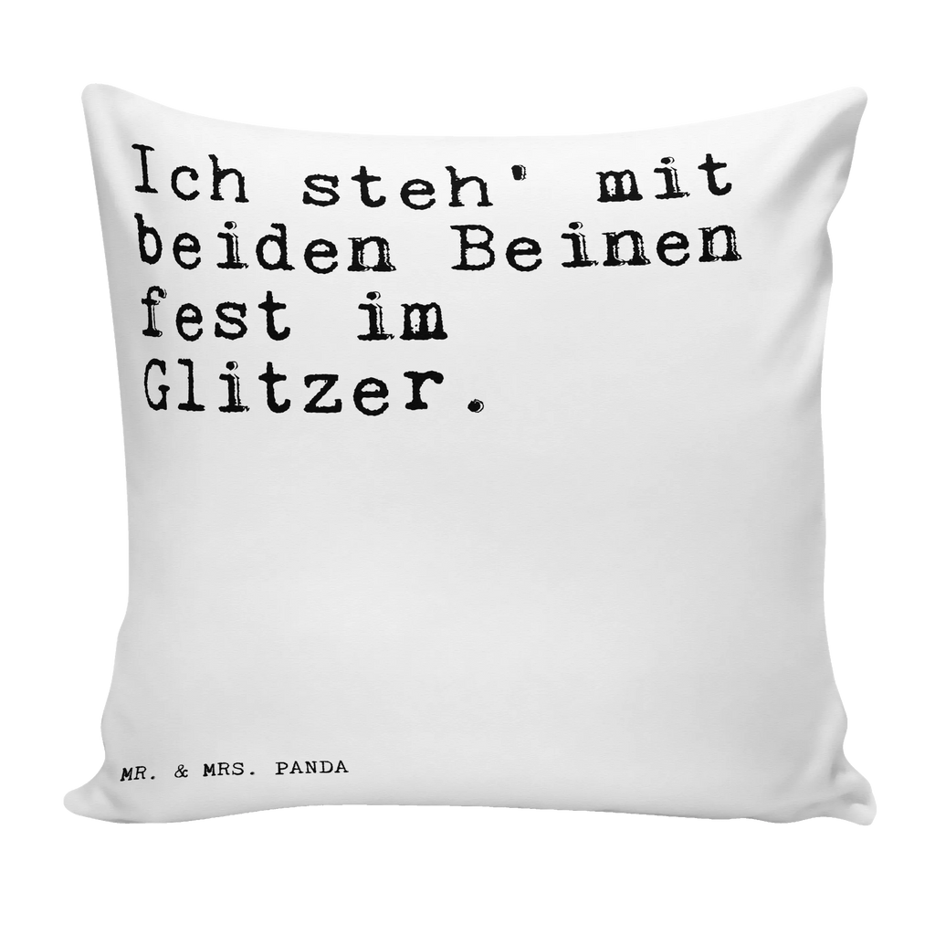 40x40 Kissen Sprüche und Zitate Ich steh' mit beiden Beinen fest im Glitzer. Sofakissen, Zierkissen, Kissen 40x40, Kissenbezüge, Couchkissen, Sofakissen 40x40, Kissen, Motivkissen, Kissenbezug 40x40, Kissenhülle 40x40, Dekokissen 40x40, sitzkissen, sofakissen, Kissenhülle, Kopfkissen, Kissen 40x40 Waschbar, Dekokissen, Kopfkissen 40x40, Dekokissen Sofa, Spruch, Sprüche, lustige Sprüche, Weisheiten, Zitate, Spruch Geschenke, Spruch Sprüche Weisheiten Zitate Lustig Weisheit Worte