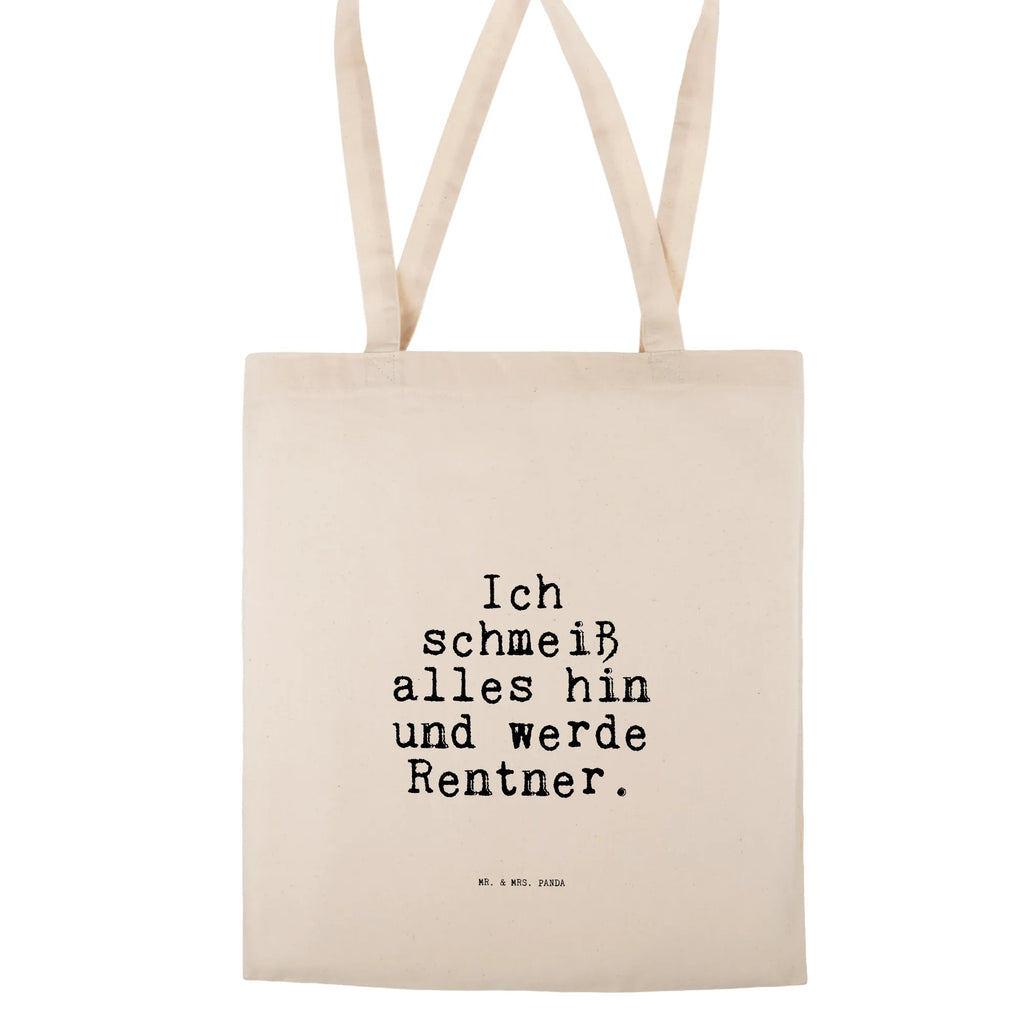 Tragetasche Ich schmeiß alles hin... Shopper, Badetasche, Strandtasche, Beutel, Beuteltasche, Tragetasche, Umhängetasche, Jutetasche, Laptoptasche, Jutebeutel, Tasche, Einkaufstasche, Schultertasche, Stoffbeutel, Stofftasche, Einkaufstüte, Spruch, Sprüche, lustige Sprüche, Weisheiten, Zitate, Spruch Geschenke, Spruch Sprüche Weisheiten Zitate Lustig Weisheit Worte
