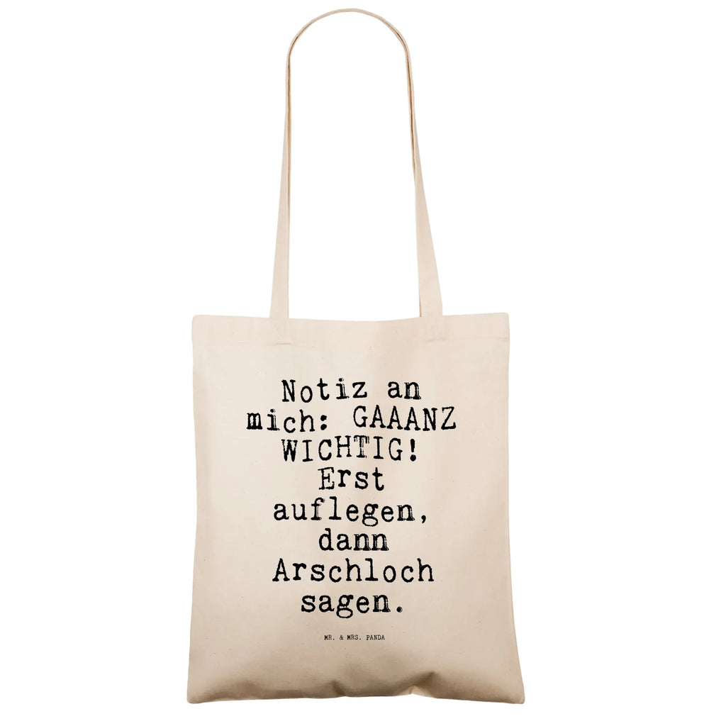 Tote bag Notiz an mich: GAAANZ... bag, shoulder bag, pouch, Carrier bag, cotton bag, jute bag, cloth bag, shopper, shopping bag, saying, sayings, funny, wisdom, quotes, Sayings Proverbs Wisdom Quotes Funny Wisdom Words