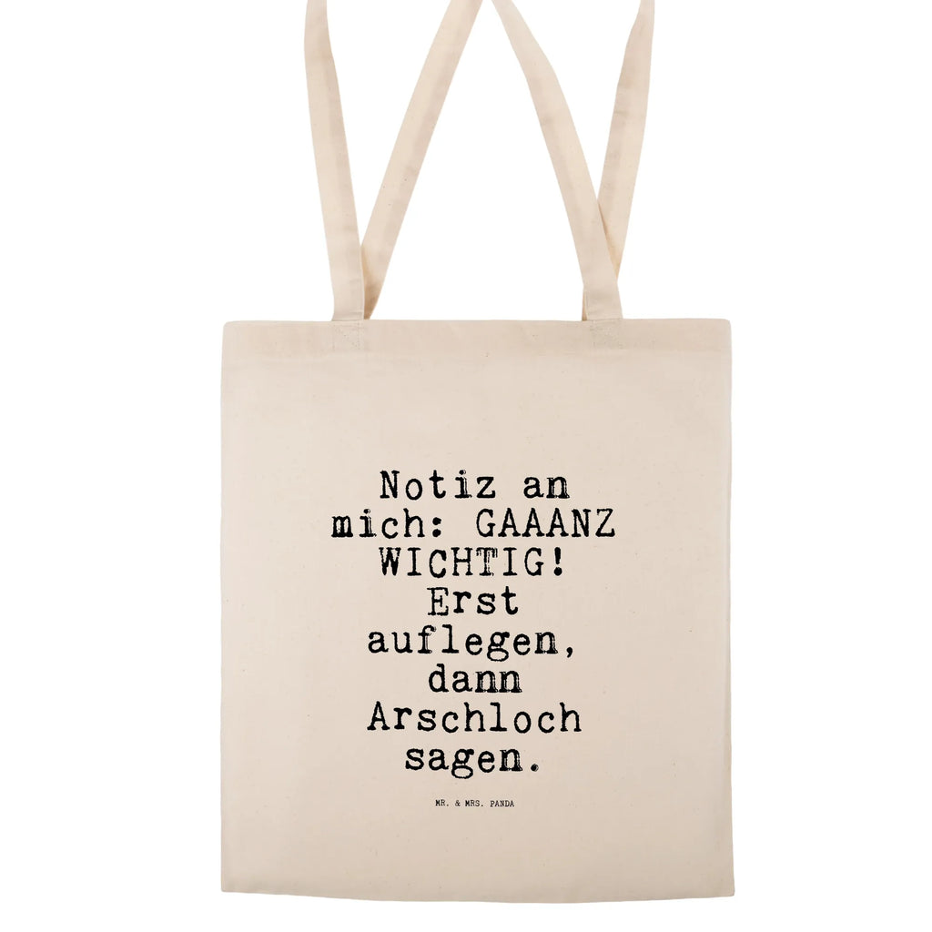 Tote bag Notiz an mich: GAAANZ... bag, shoulder bag, pouch, Carrier bag, cotton bag, jute bag, cloth bag, shopper, shopping bag, saying, sayings, funny, wisdom, quotes, Sayings Proverbs Wisdom Quotes Funny Wisdom Words