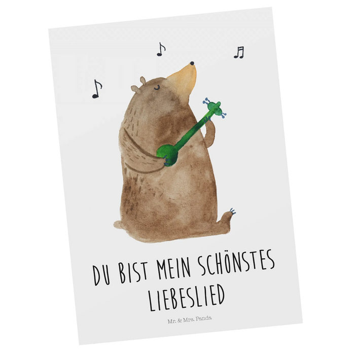 Postkarte Bär Lied