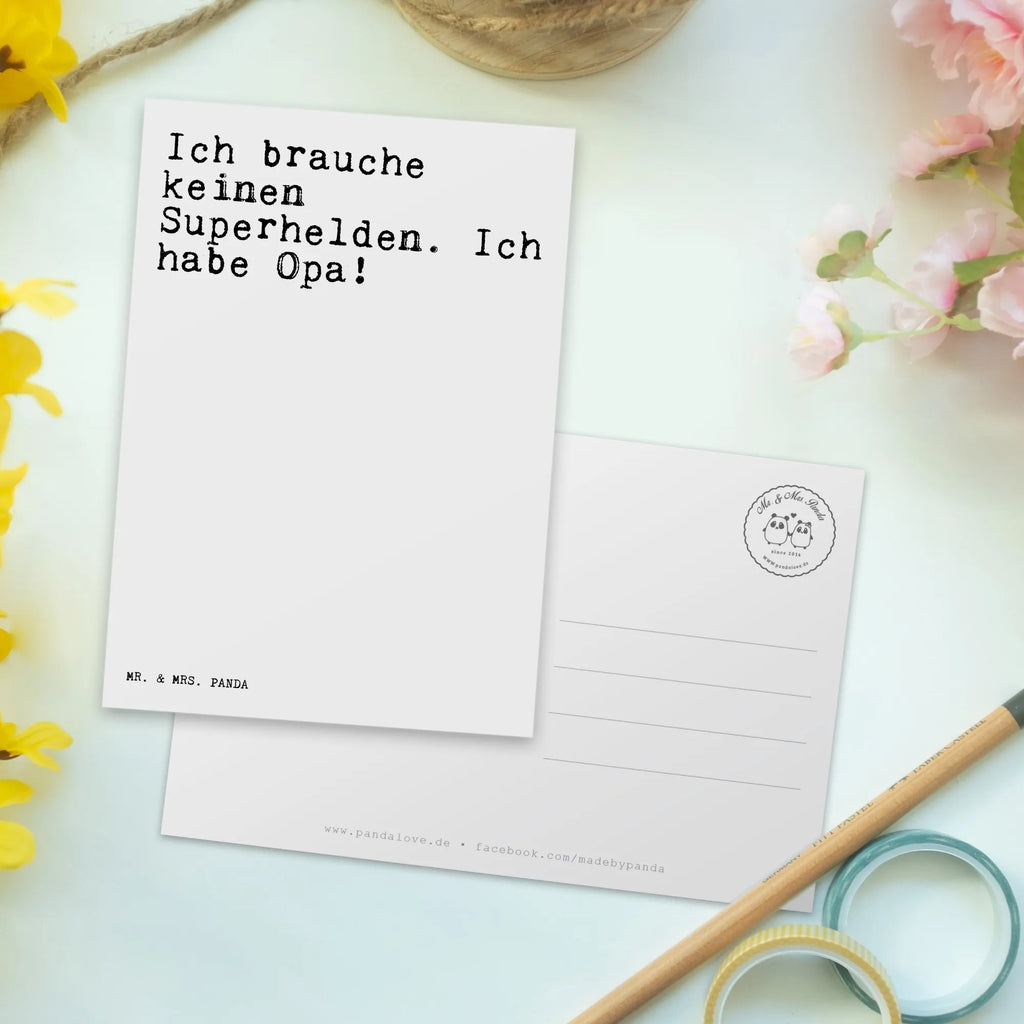 Postcard Ich brauche keinen Superhelden.... Ansichtskarten, Postkarte, Geschenkkarte, Karte, Ansichtskarte, Einladungskarte, Einladungskarten Geburtstag, Einladung Geburtstag, Grußkarte, Dankeskarte, Geburtstagskarte, Einladung, Spruch, Sprüche, lustige Sprüche, Weisheiten, Zitate, Spruch Geschenke, Spruch Sprüche Weisheiten Zitate Lustig Weisheit Worte