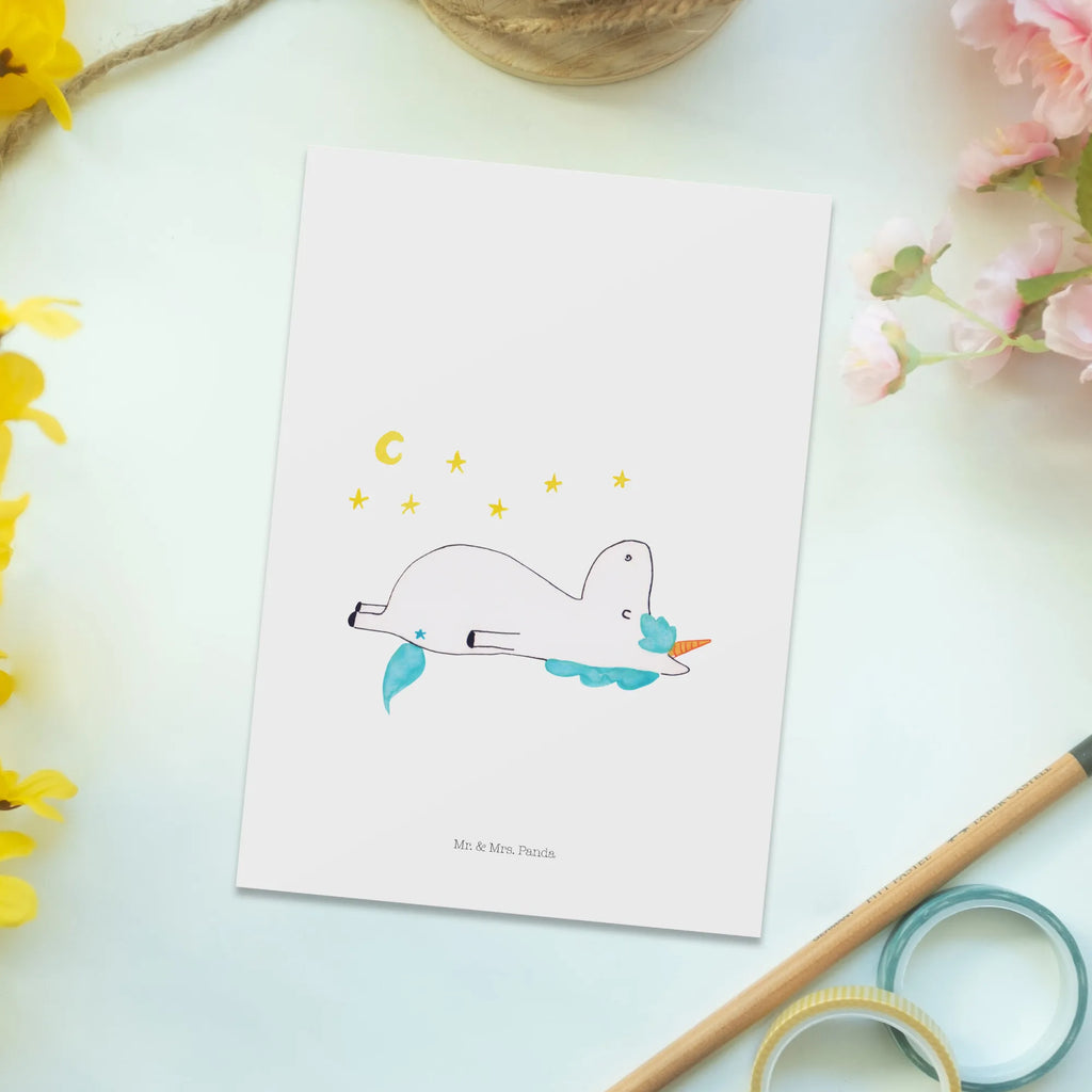 Postcard unicorn starry sky Designkarte, Ansichtskarten, spruchkarte, bildkarte, Postkarten, Kunstkarten, Motivkarte, Postkarte, Fotokarte, einzelkarte, Grußkarte, kunstkarte, Ansichtskarte, Unicorn, Einhorn, Einhörner, Einhorn Deko, Verrückt, Dachschaden, Sterne, Sternenhimmel