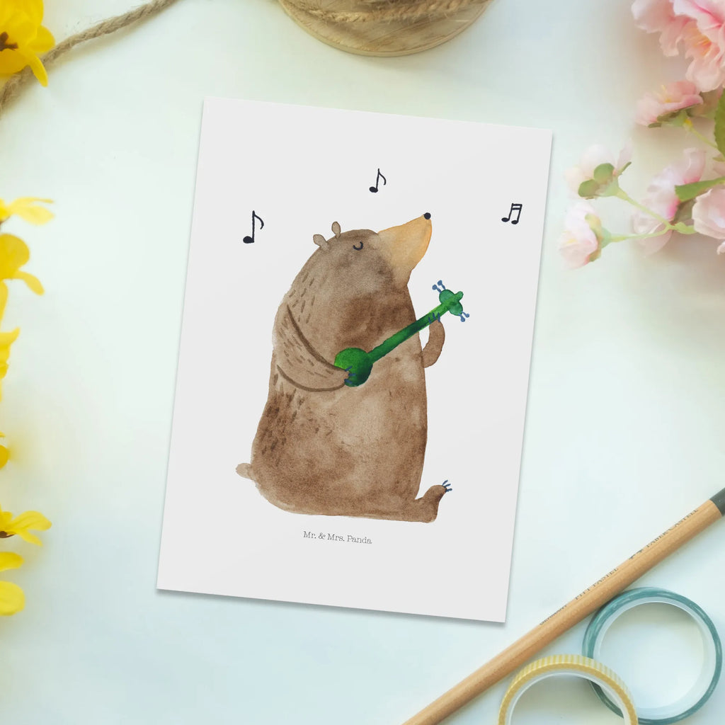 Postcard bear song invitation, Postcard, gift, card, invitation card, letter, postcards, gift card, paper, bear, teddy, teddy bear, cuddly toy, partner, Bear, love, saying, valentine, love song, song, woman, heart, girlfriend