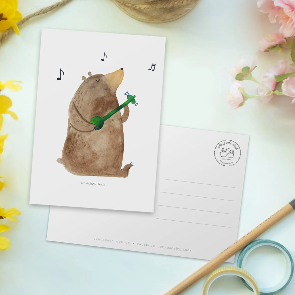 Postcard bear song invitation, Postcard, gift, card, invitation card, letter, postcards, gift card, paper, bear, teddy, teddy bear, cuddly toy, partner, Bear, love, saying, valentine, love song, song, woman, heart, girlfriend