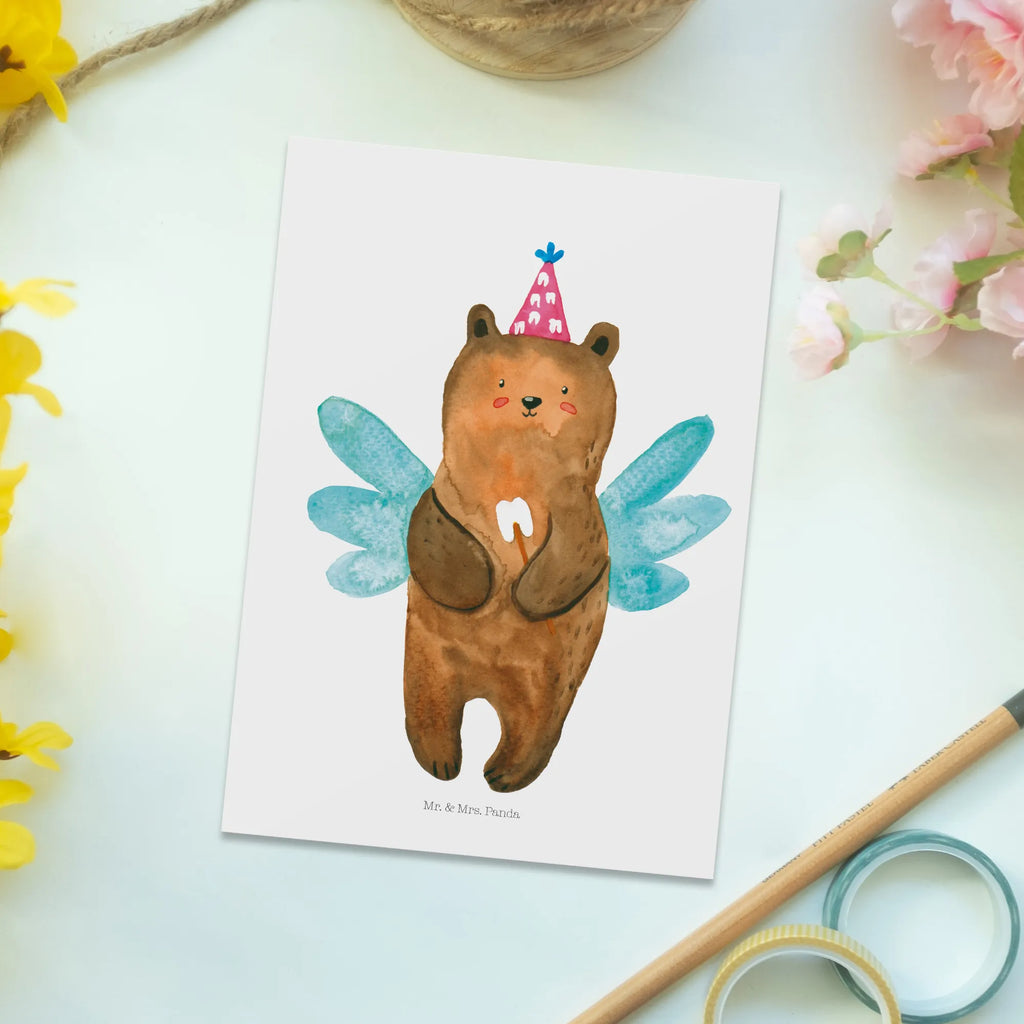 Pocztówka niedźwiedź Wróżka zębów Niedźwiedź, Miś, Pluszowy miś