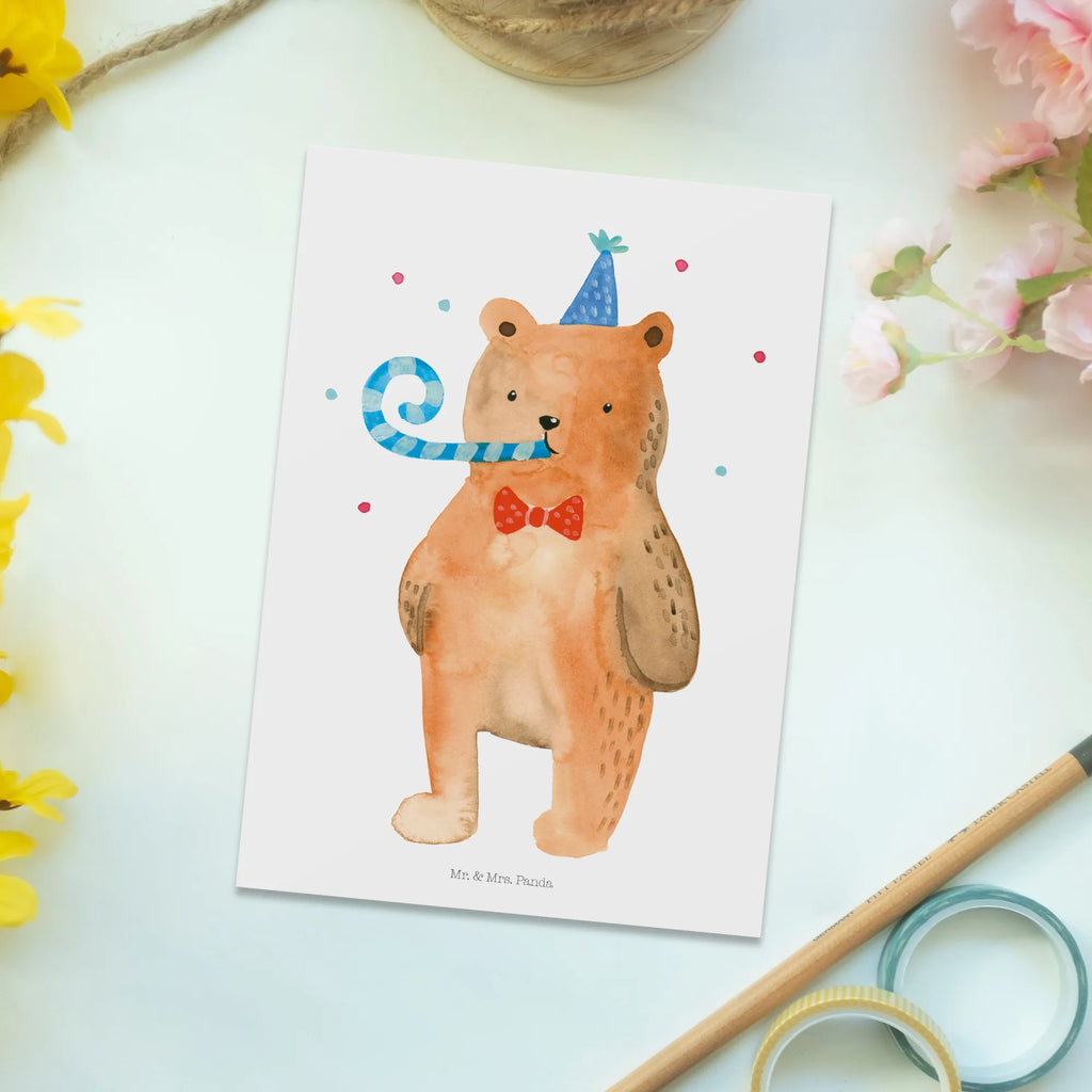 Postcard bear Birthday Einladung, Dankeskarte, Ansichtskarte, Geschenkkarte, Karte, Einladungskarten Geburtstag, Einladungskarte, Postkarte, Einladung Geburtstag, Grußkarte, Ansichtskarten, Geburtstagskarte, Bär, Teddy, Teddybär, Happy Birthday, Alles Gute, Glückwunsch, Geburtstag