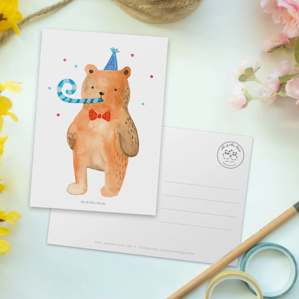 Postcard bear Birthday Einladung, Dankeskarte, Ansichtskarte, Geschenkkarte, Karte, Einladungskarten Geburtstag, Einladungskarte, Postkarte, Einladung Geburtstag, Grußkarte, Ansichtskarten, Geburtstagskarte, Bär, Teddy, Teddybär, Happy Birthday, Alles Gute, Glückwunsch, Geburtstag