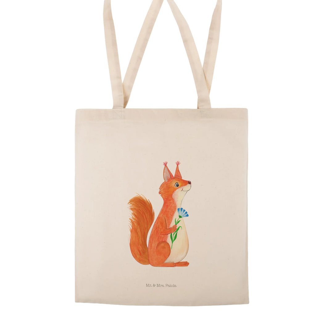 Tote bag Squirrel flower pouch, cotton bag, Carrier bag, cloth bag, shopper, bag, shoulder bag, jute bag, shopping bag, small animals, cute, funny, cute animal motives, hand drawn, small world, funny sayings, good mood, happy, gifts, gift ideas, special gifts, animal lover, card, positive saying, fun, Squirrel, laughter, saying decoration, squirrel, motivation pictures, happy saying, motivation sayings