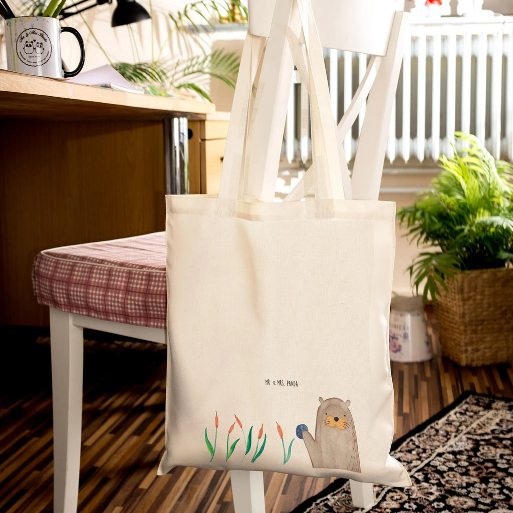 Tote bag otter Stone cotton bag, shopper, pouch, shoulder bag, bag, jute bag, Carrier bag, shopping bag, cloth bag, otter, marten, sea otter, European otter, water mammal, aquatic animal, baby otter, predator, water, otter gifts, animal lover, gift ideas for animal lovers, animal, mammal, water animal, gifts for people in love, Otter Sea Otter Lake Otter