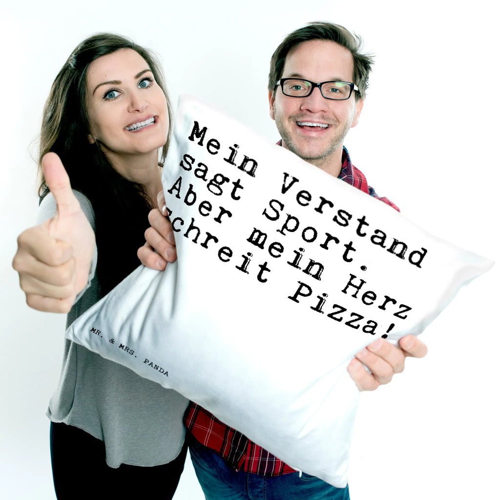 Cushion Mein Verstand sagt Sport.... bedroom, 40 x 40, sofa, pillow case, pillows, soft, 40x40, cushion, bed, fluffy, couch, settee, Pillow, pad, saying, sayings, funny, wisdom, quotes, Sayings Proverbs Wisdom Quotes Funny Wisdom Words